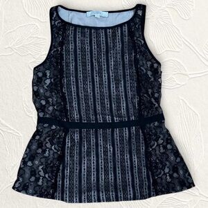 LOFT Black  Lace Top size 4